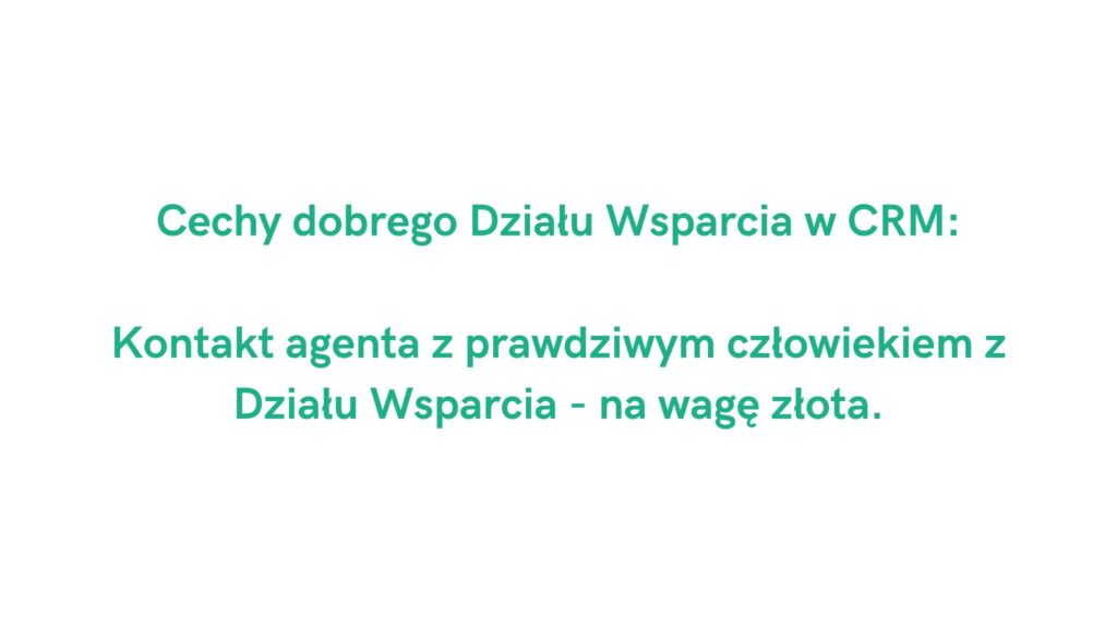 Wsparcie agenta ubezpieczeniowego w programie CRM: kontakt