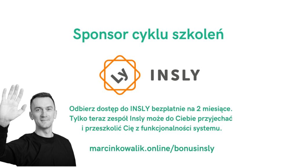 Sponsor cyklu szkoleń: INSLY